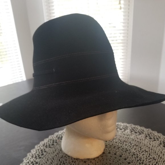 Flechet  Vintage Black Floppy Madcap Hat
